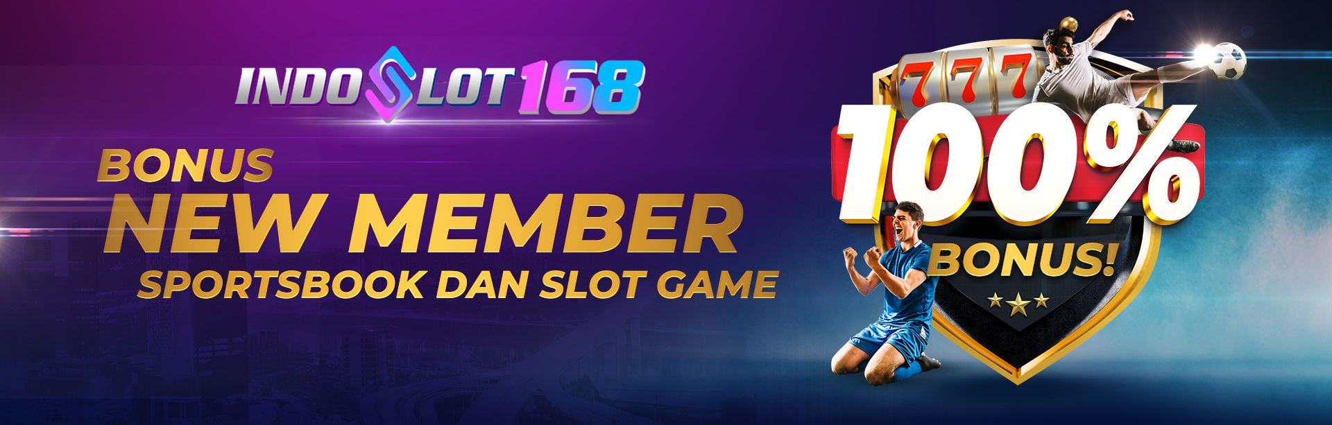 Welcome Bonus slot games dan Sportsbook 100%